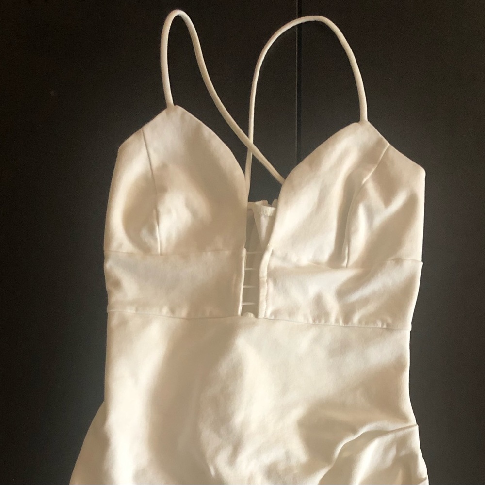 White Formal Charlotte Russe Dress